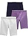 Produktbild Simple Joys by Carter's Baby Mädchen 3-Pack Bike Shorts, Purpur/Jeans/Grau, 12 Monate (3er Pack)