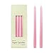 Zest Candle 12-Piece Taper Candles, 12-Inch, Light Rose