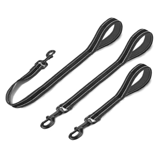 Cymiler Short Dog Leash,3 Sizes Nylon Short Traffic Leash with Padded Handle,Dog Short Training Leash with Highly Reflective Threads for Small Medium Large Dogs