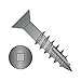 #8 x 1 1/4" Deep Thread Wood Screws/Square/Flat Head/Steel/Black Oxide/Type 17 Pt/with Nibs/Type 17 Point/with Nibs / 2/3 Thread (Carton: 7,300 pcs)