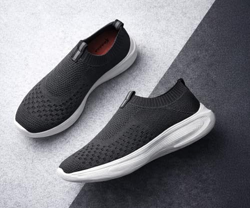 Image of Kraasa Trial Running Shoes with Lightweight Memory Insole | Breathable, Anti-Skid Knit Sneaker, Walking & Gym Shoes