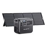 BLUETTI AC200L Solar Generator with 350W Solar Panel (Ships Separately), 2048Wh LFP Battery Backup w/ 4 2400W AC Outlets (3600W Power Lifting), Portable Power Station for Camping, Home Use, Emergency