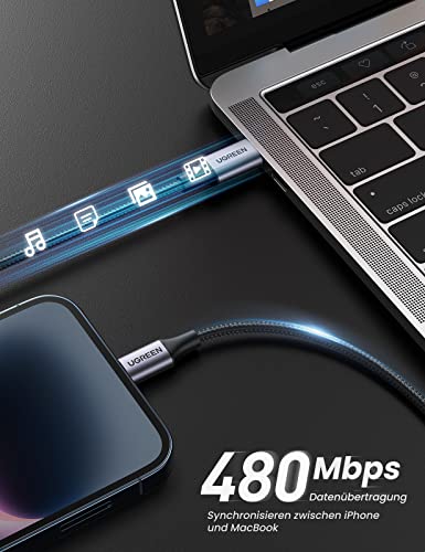 USB-C auf Lightning Kabel von Ugreen MFi Zertifiziert für iPhone und iPad
