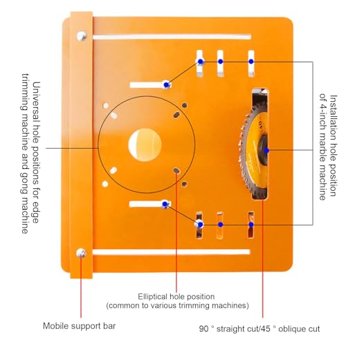 Scie circulaire de machine de découpe réglable en bakélite robuste - 7