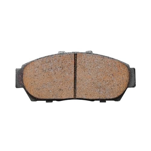 Image of Detroit Axle - Front Ceramic Brake Pads with Hardware Set Replacement for 1993-1995 Honda Civic, 1994-2001 Acura Integra - 4pc Set