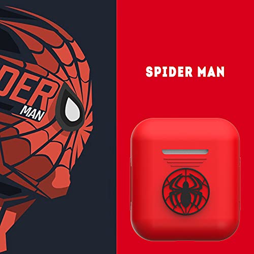 Narym Silicone Case With Avengers Character Compatible With Airpods 1 & Airpods 2, Spider-Man, Red #TOP4