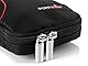 Poppstar Festplattentasche Case für Externe 6,4 cm (2,5 Zoll) Festplatten (Maße innen 16 cm x 9,5 cm x 2,7 cm), schwarz und rot
