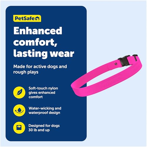 PetSafe Replacement Strap for Guardian GPS + Tracking Dog Fence Collar, Made with Soft-Touch Nylon for Enhanced Comfort and Long-Lasting Wear - Water-Wicking, Waterproof Material, Pink - Image 4
