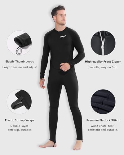 COPOZZ Mens Wetsuit – Full Body UV Protection Wet Suit for Surfing, Diving & Snorkeling