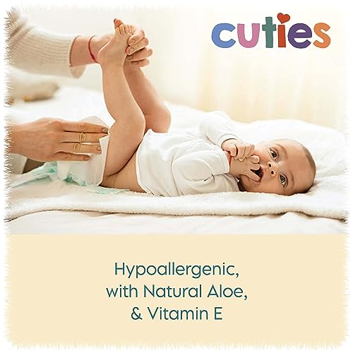 image for Cuties Baby Wipes | Unscented & Hypoallergenic | 12 Soft-Packs | 864 T