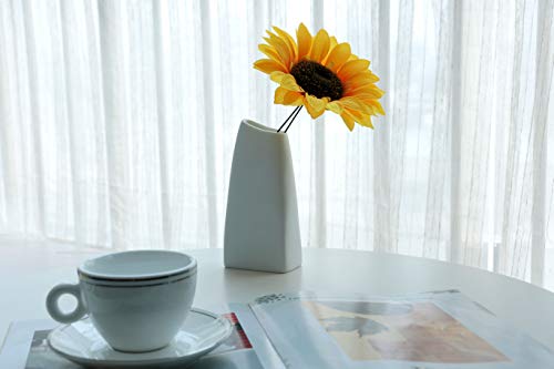 Famibay Artificial Sunflower Heads Silk Flower Faux Floral Yellow Gerber Daisies For Wedding Table Centerpieces Home Kitchen Wreath Hydrangea Cupcakes Topper Decorations(9.8 Inch Big Head*1+5.9 Inch Big Head*5) thumb #4