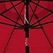 Blissun 9' Outdoor Patio Umbrella, Outdoor Table Umbrella, Yard Umbrella, Market Umbrella with 8 Sturdy Ribs, Push Button Tilt and Crank (Red)