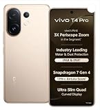 vivo T4 Pro 5G (Blaze Gold, 128 GB) (8 GB RAM) | 6500 mAh Battery | 7 Gen 4 Processor | 6.77" AMOLED Display | 50MP + 2MP + 50MP | 32MP Front Camera |