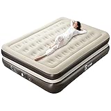 Ciays Air Mattress Queen with Built-in Pump, Double High Blow Up Mattress with Carrying Bag,...