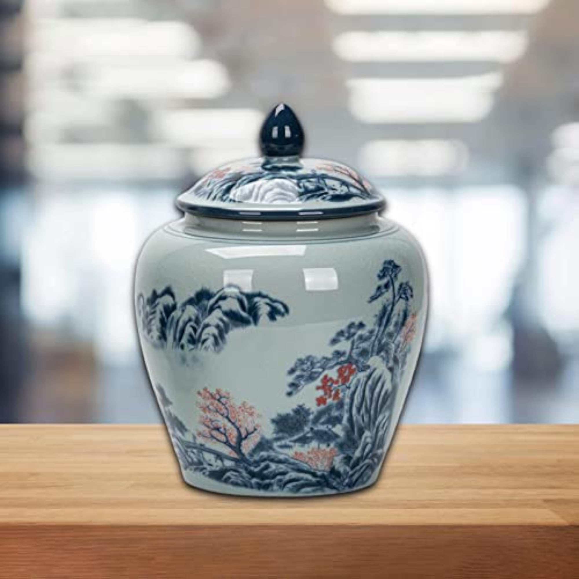 Decorative Porcelain Jar Vase Centerpiece