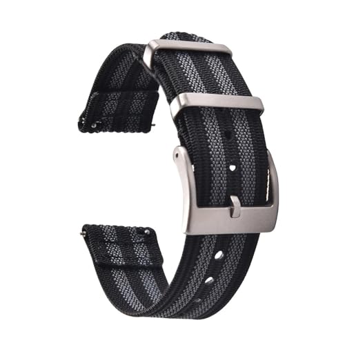 Bracelet de montre en nylon tissé LUGEMA 18 20 22 mm sport