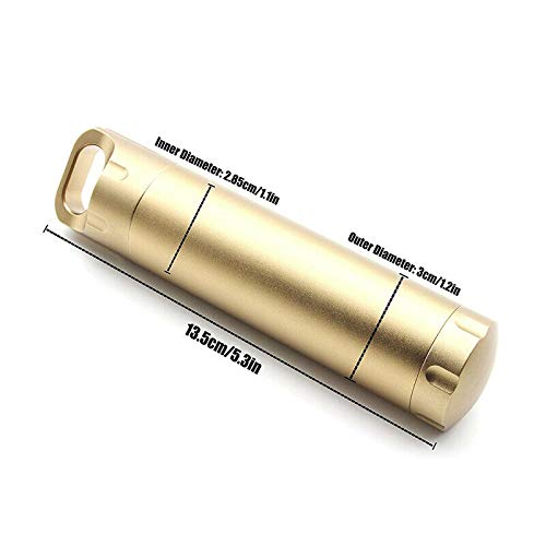 Capsule de survie étanche en aluminium - Lot de 4 - Noir - Camping, Alpinisme, Chasse
