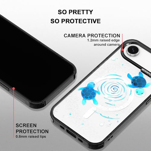Coque iPhone Air transparente noire protection antichoc MagSafe MOSNOVO - 4