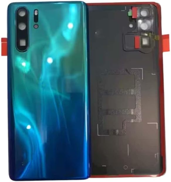 YOOOKOOO Compatible Rear Back Cover for Huawei P30 Pro – Battery Door Housing Replacement Part (Blue No Lens)