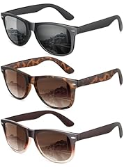 (3 Pack) Matte Black + Brown Gradient + Tortoise Brown