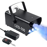 Fog Machine Halloween Outdoor Indoor,Color mixing gradient 470000 color effect 2 Wireless Remote Con
