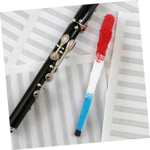 OFFSCH 2pcs Saxophone Cleaning Kit Saxophone Brush Pad Saver Neck Swab Dusting Brush for Clarinet Woodwind Instrument Care