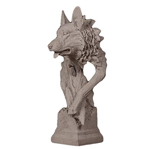 Buste de loup décoratif pour sublimer le meuble TV de votre salon