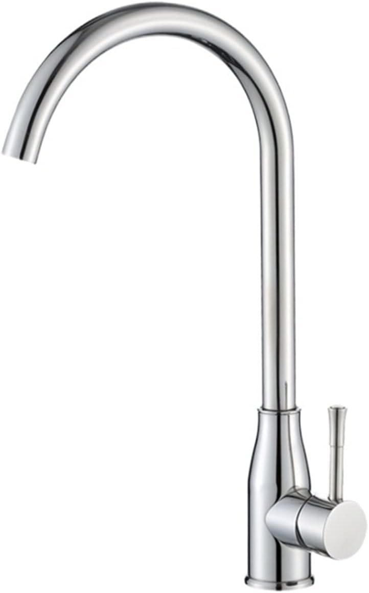 BMINO ホットとコールドミキシングの蛇口を回転させるステンレス鋼のキッチン蛇口の洗面台 台所の蛇口