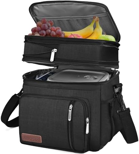 Borsa Termica MIYCOO 15L Doppio Scomparto - Per Pranzo, Picnic E Viaggi, Mantiene Caldo E Freddo - Foto 4