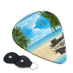 Lot de 6 médiators hawaïens Beach avec palmiers pour guitare acoustique, guitare électrique, basse, ukulélé – fins… - Les Beatles, Paul McCartney, John Lennon, RIngo Starr, George Harrison