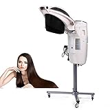 WFWPY Ajustable Casco Secador De Pelo 850W Profesional Ozono Secador De Cabello con Soporte De Piso Rodante Monitor LCD para Estilizar Rizos Y Acondicionamiento Profundo