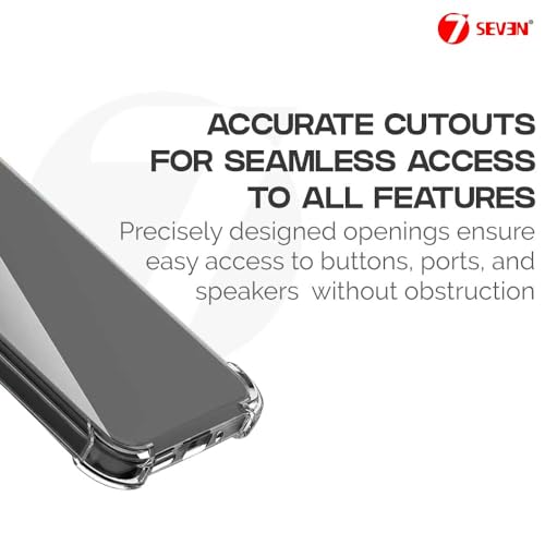 Image of 7SEVEN Back Cover for Mi Redmi 13 Transparent Mobile Back Case Shock Proof Design Camera Edges Protection Crystal Clear Phone Case Silicon Soft TPU and Flexible Bumper Phone Cover