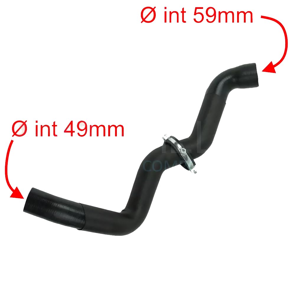 Manguito Intercool compatible con tubo turbo aire Fiat Sedici Suzuki SX4 1.9 1366079j50 sin anillo