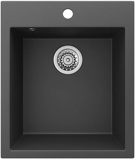 Bergström Kitchen Sink Venice, Black, 43 x 50 cm