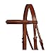Padded Raised Fancy Stitch English Bridle with Matching Laced Reins, USA Leather, 1-Year Warranty