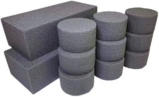 2 Dry Bricks & 9 Dry Sec Cylinders. Bricks for Silk & Artificial Flowers with Floral Foam. Floral Foam Block Sponge for Weddings & Florist Floral Arrangements Craft Supplies
