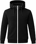 Karuka Villageleaf Neck Warmer Cross Trainer Hoodie for Men – Soft Velvet Fleece Full Zip Athletic Sweatshirt