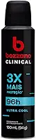Bozzano Desodorante Clinical Ultra Cool Antitranspirante Aerossol Masculino 150Ml