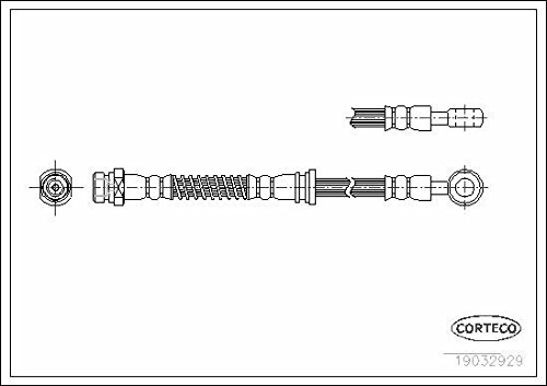 Flexible de frein Corteco 19032929 idéal pour la révision de votre circuit hydraulique