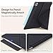 SANDUODD for iPad Pro 11 inch Case M5/M4, Slim Powerful Magnetic Attachment Full Corner Protective iPad Case with Auto Wake/Sleep and Hidden Pencil Holder (Midnight Black, iPad pro 11 inch)