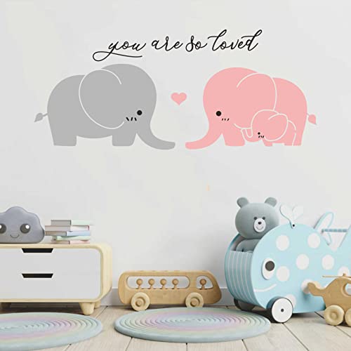 Elephant Wall Decal Nursery Wall Stickers Baby Kids Room Wall Decor A2 miniatura 3