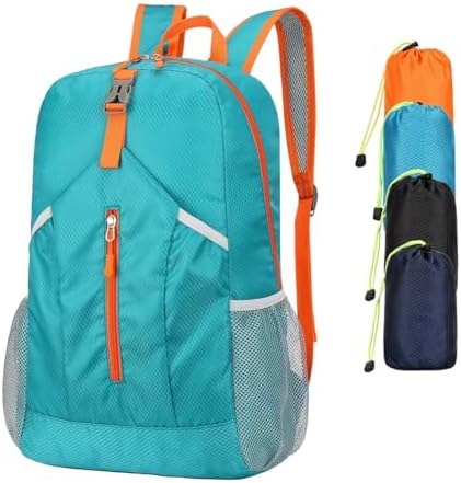 Travel Backpack ZOMAKE Ultra Lightweight Packable Backpack 25L - Foldable S Water Resistant Small Folding Daypack For Travel Orange Hiking Backpack