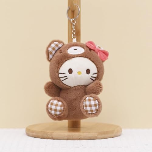 Kawaii Plush Keychain 5In, Soft Kitty Plush Stuffed Animals Toys, Novelty Cartoon Anime Plush Key Chain For Boys Girls Fans Kids Family Birthday Party Favor #TOP3