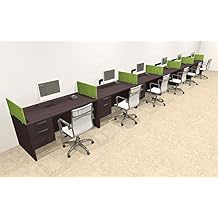 Six Person Modern Accoustic Divider Office Workstation Desk Set, OT-SUL-SPRA39