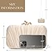 CHUNLI Clutch Purses for Women Evening/Wedding Chic Woven Bag Formal PU Leather Purse Designer Handbags for Women
