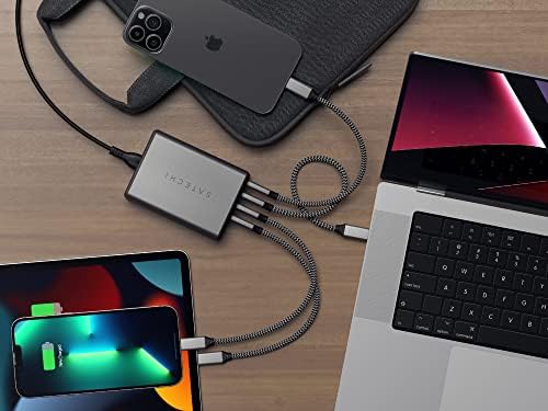 Satechi 165W 4-Port USB-C GaN Charging Station, for Laptops, Tablets