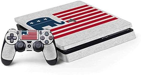 Skinit Decal Gaming Skin Compatible with PS4 Slim Bundle - Feel The Bern Outline Design