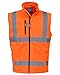 Produktbild Yoko HV006 Softshell-Bodywarmer, Warnweste, atmungsaktiv und wasserdicht Gr. XL, Neon-Orange
