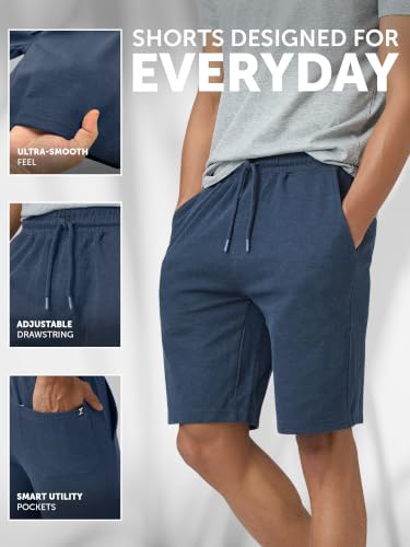 Image of XYXX Men's Nova Cotton Regular Fit Solid Shorts with Side Pockets and No Marks Waistband