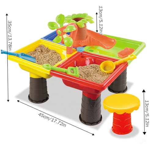 Table à eau jouet sensoriel ABS de sable développement enfant intérieur extérieur - 6
